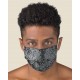 Couple of Protective Paillettes washable masks for Adult made of TNT and Natural cotton