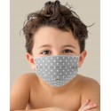 KIT 2 pcs Protective washable masks for Kids made of TNT and Natural cotton